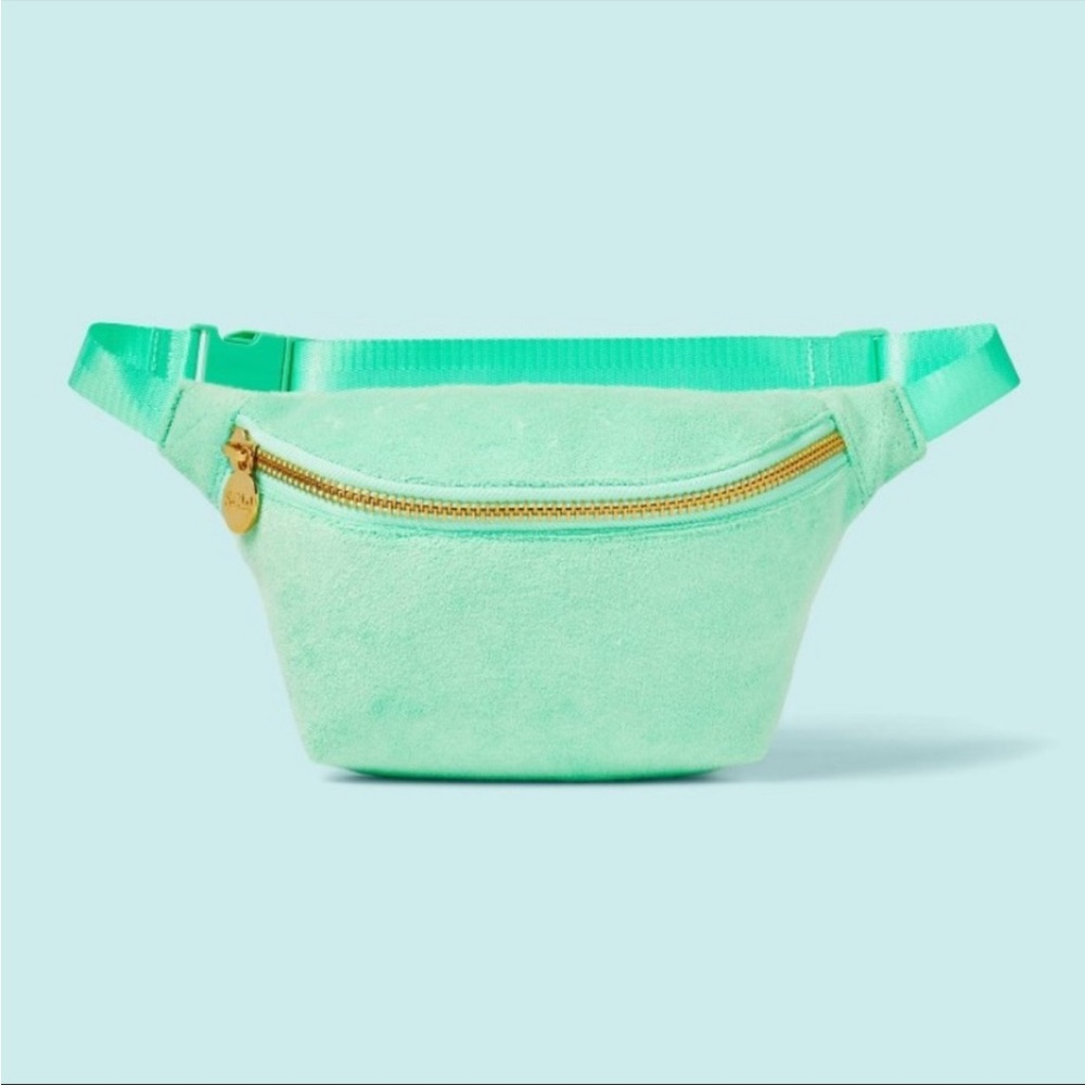 Stoney Clover Lane X Target terry cloth fanny pack in light green